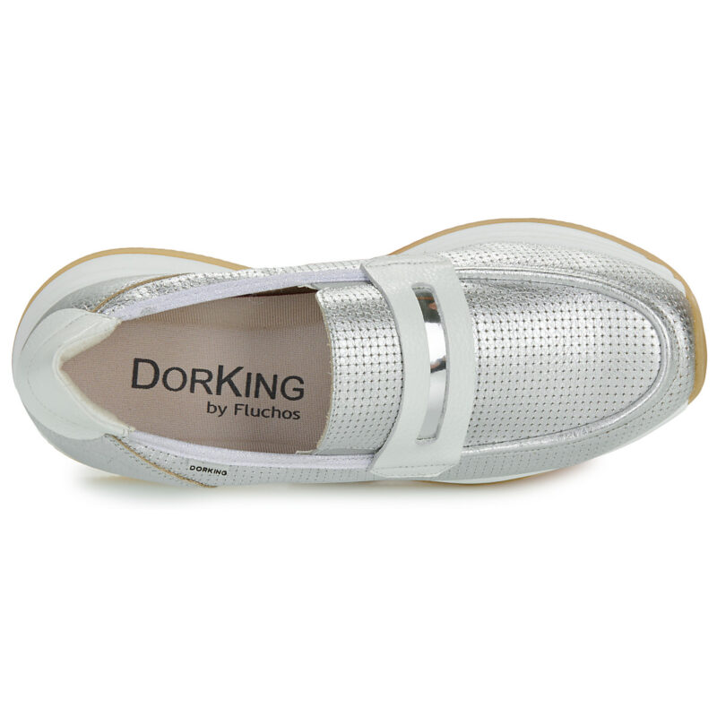 Dorking DRAZ Silver Women's Loafers - 6