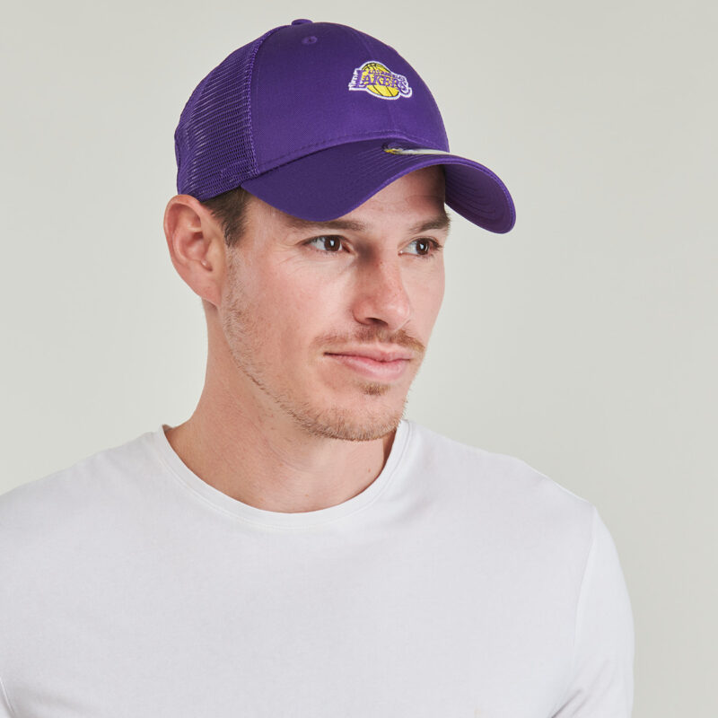 Cappellino New Era HOME FIELD 9FORTY TRUCKER LOS ANGELES LAKERS TRP Viola Cappellini Donna - 4