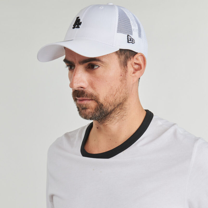 Cappellino New Era HOME FIELD 9FORTY TRUCKER LOS ANGELES DODGERS WHIBLK Bianco Cappellini Donna - 4