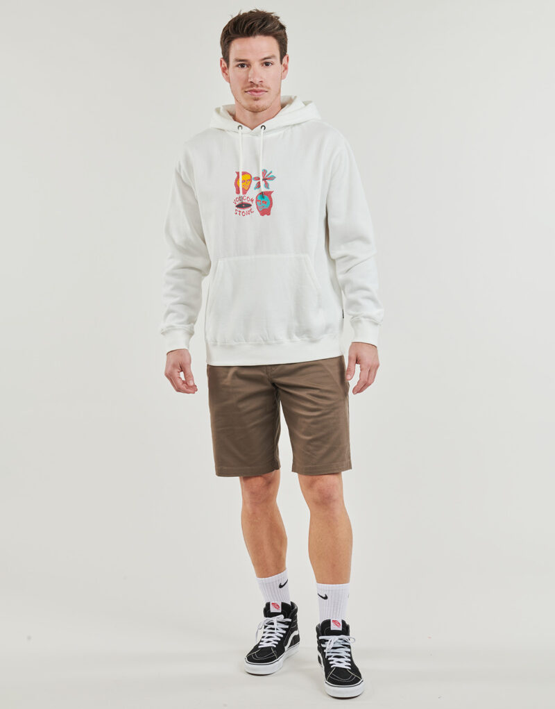 Sudaderas con capucha Volcom yARTH TRIPPER PO Bianco Felpe con cappuccio Uomo - 3