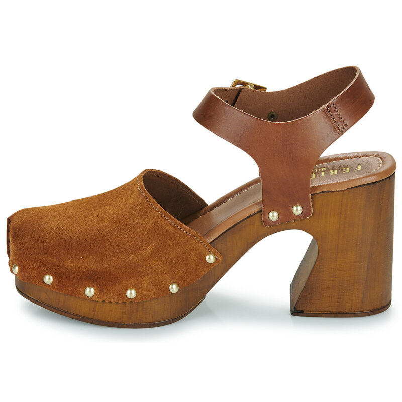 Fericelli ANEMONE Brown Damen-Clogs - Gr&ouml;&szlig;e 4
