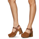 Fericelli ANEMONE Brown Damen-Clogs - Gr&ouml;&szlig;e 8