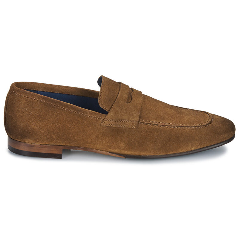 Brett & Sons  4577-VELOUR-COGNAC  Marrone -  Mocassini Uomo - 2
