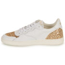 Myma 7616MY00-CUIR-BLANC-GLIT-PLATINE Wei&szlig; Sneaker niedrig Damen - 4