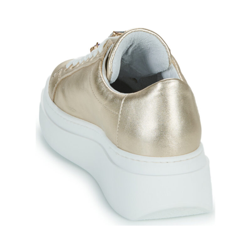 Meline LO100-ACC-P9608 Goldene Damen-Sneaker - Gr&ouml;&szlig;e 5