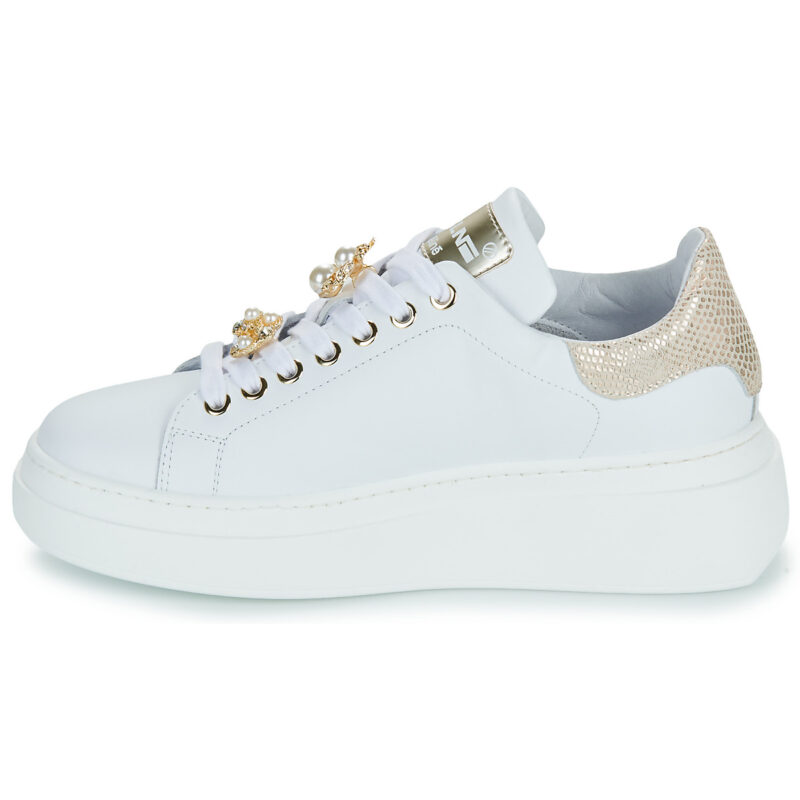 Meline LO247-ACC-P9096 Zapatillas bajas blancas para mujer - 4