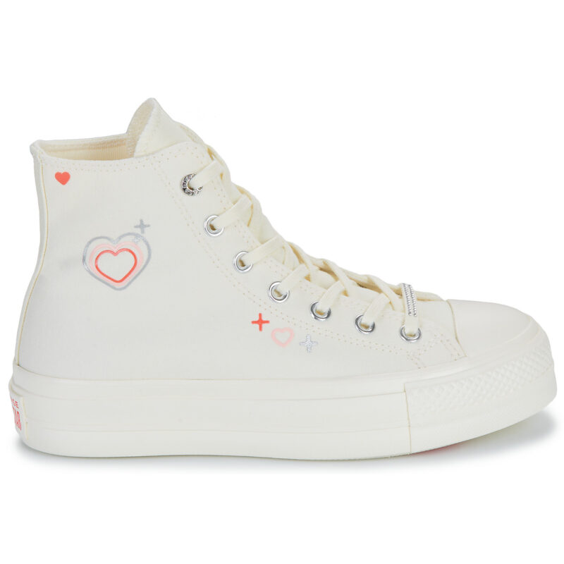 Converse CHUCK TAYLOR ALL STAR LIFT Bianco Sneakers alte Donna - 2