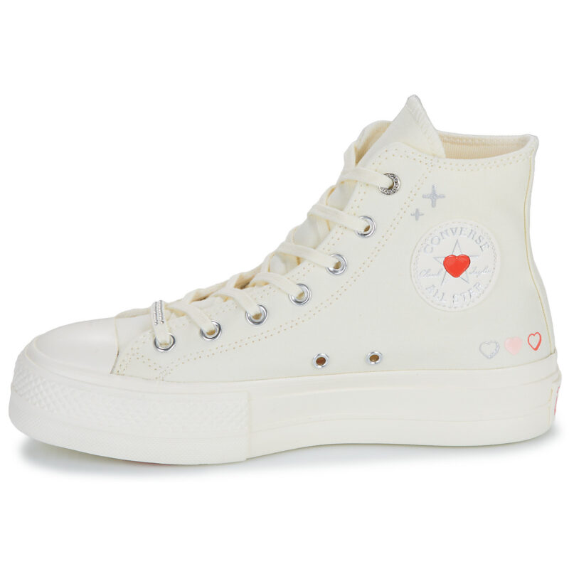 Converse CHUCK TAYLOR ALL STAR LIFT Bianco Sneakers alte Donna - 4