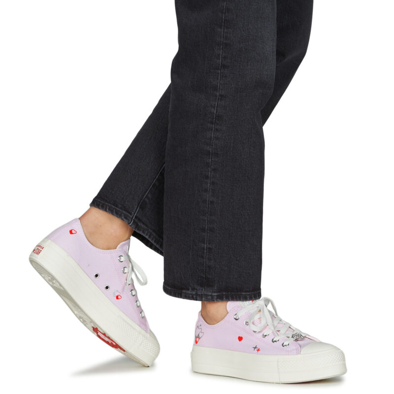 Converse CHUCK TAYLOR ALL STAR LIFT Pink Low Sneaker f&uuml;r Damen - Gr&ouml;&szlig;e 5