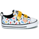 Converse CHUCK TAYLOR ALL STAR EASY-ON DOODLES Blanc Baskets Enfant - 2