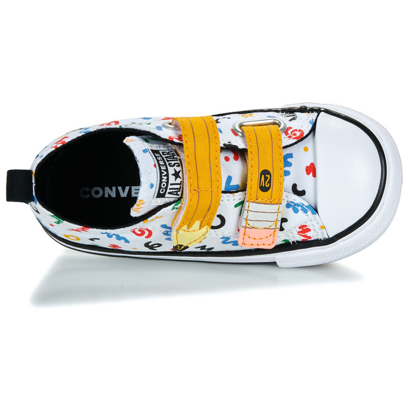 Converse CHUCK TAYLOR ALL STAR EASY-ON DOODLES Blanc Baskets Enfant - 6