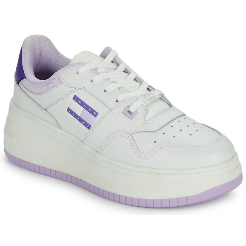 Tommy Jeans TJW RETRO BASKET FLATFORM ESS Wei&szlig; Damen Sneaker - 1
