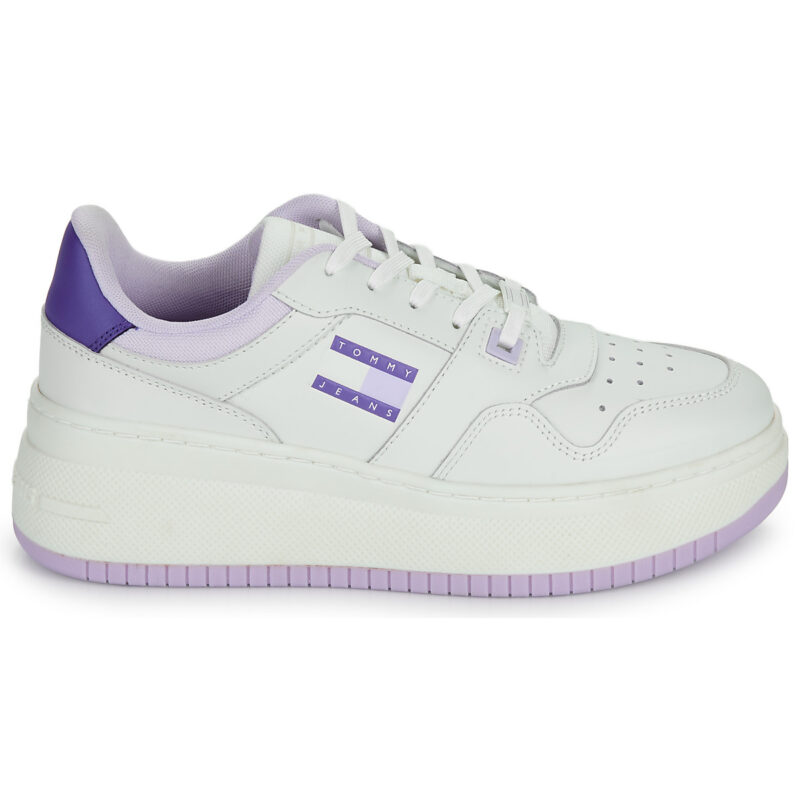 Tommy Jeans TJW RETRO BASKET FLATFORM ESS Wei&szlig; Damen Sneaker - 2