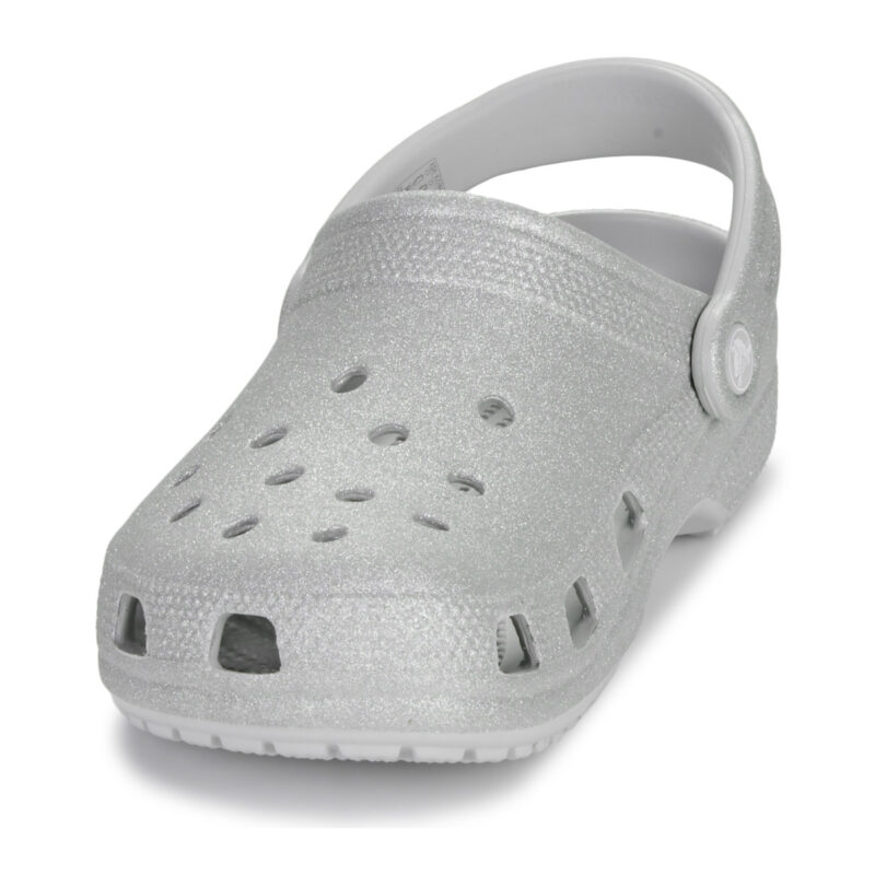 Crocs  Classic Glitter Clog  Argento -  Zoccoli Donna - 3