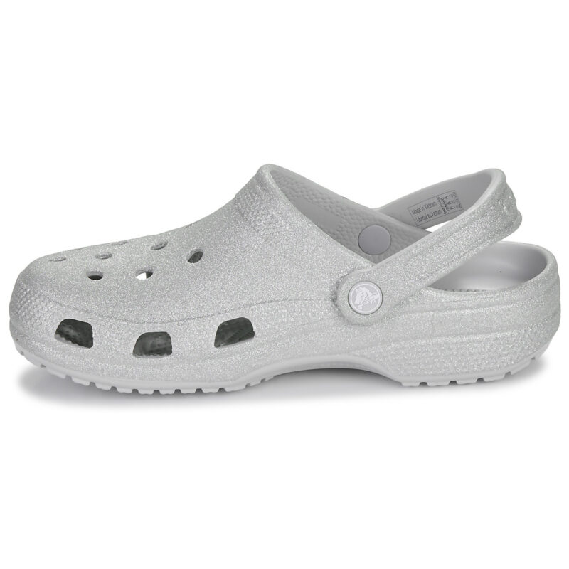 Crocs  Classic Glitter Clog  Argento -  Zoccoli Donna - 4