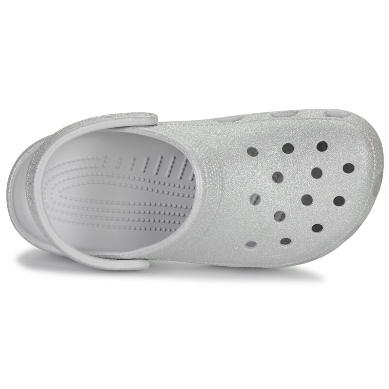 Crocs  Classic Glitter Clog  Argento -  Zoccoli Donna - 6