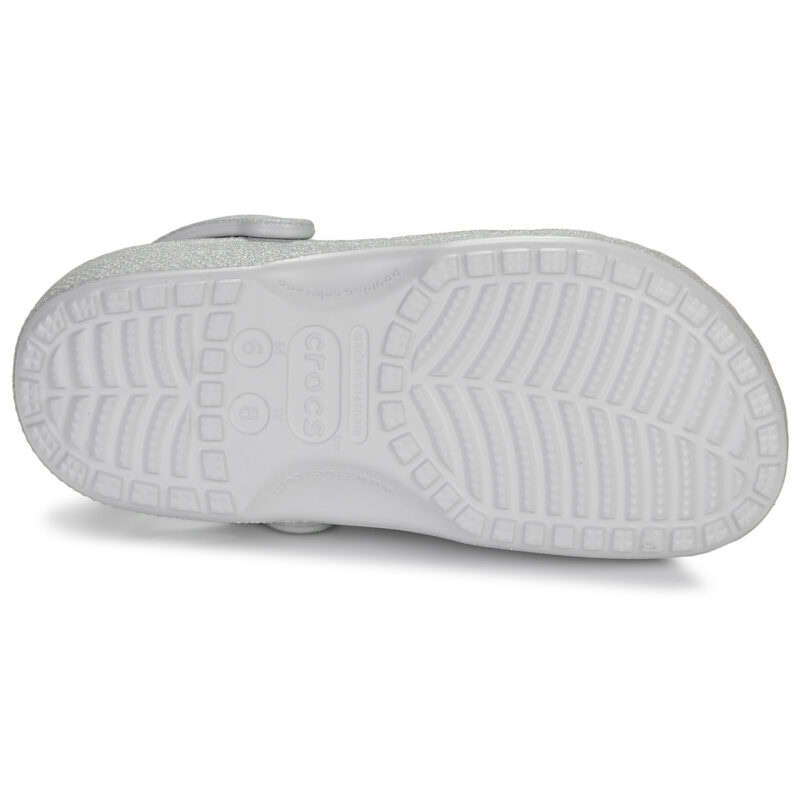 Crocs  Classic Glitter Clog  Argento -  Zoccoli Donna - 7