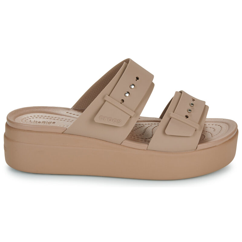 Crocs  Brooklyn Buckle LowWdg  Beige -  Ciabatta Donna - 2