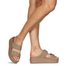 Crocs  Brooklyn Buckle LowWdg  Beige -  Ciabatta Donna - 8
