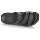 Pantuflas Crocs Getaway con tiras negras para mujer - 6