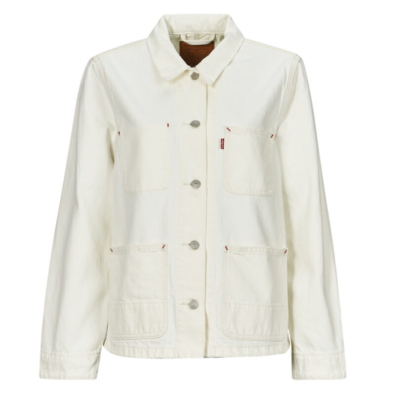 Giacca in jeans  Levis  ICONIC CHORE COAT  Bianco -   Giacche in jeans Donna - 1