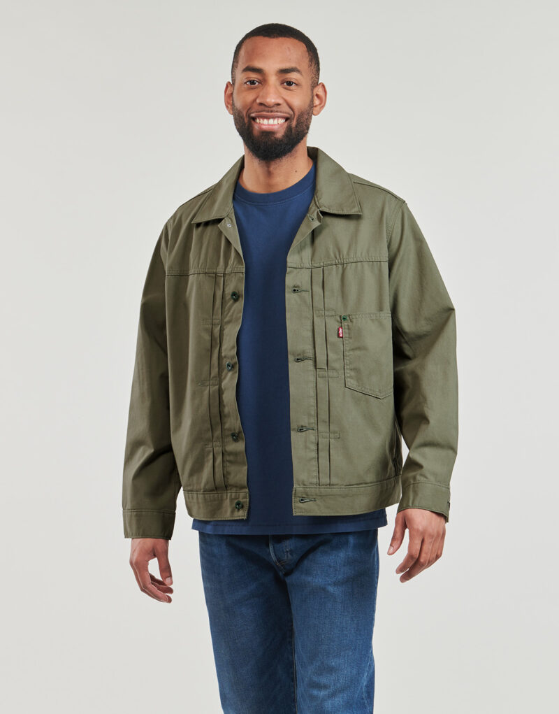 Giacca in jeans  Levis  TYPE I TRUCKER  Verde -  Giacche in jeans Uomo - 2