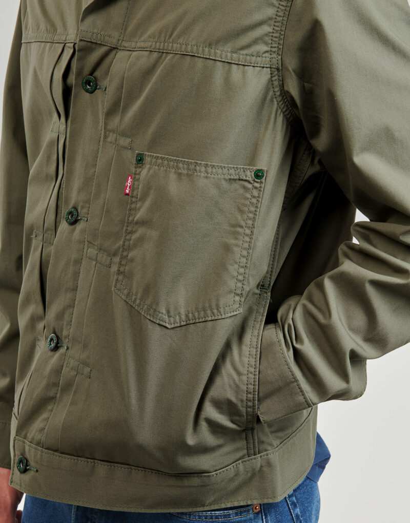 Giacca in jeans  Levis  TYPE I TRUCKER  Verde -  Giacche in jeans Uomo - 5