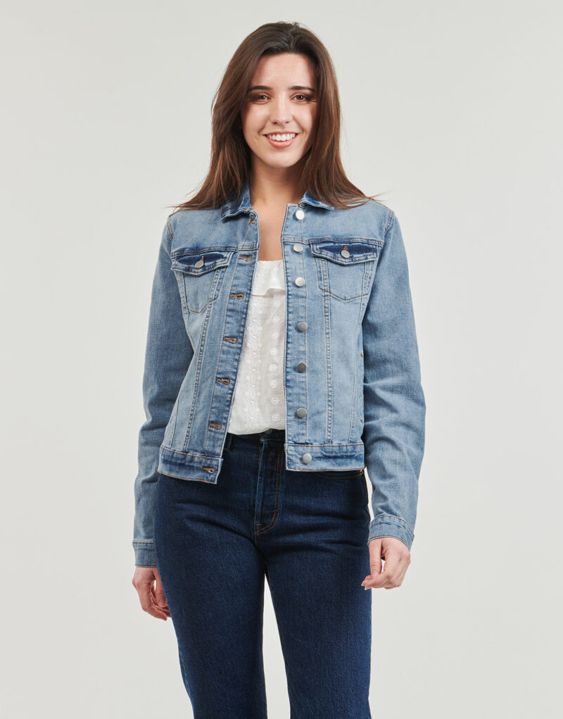 Vila VISHOW Jeansjacke Blau Damen Jeansjacken - 2