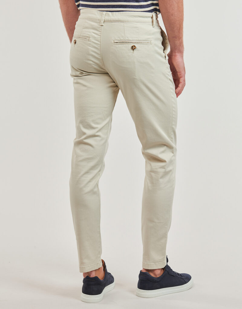 Pantalone Chino Selected SLHSLIM-NEW MILES 175 FLEX CHINO Beige Pantaloni Chino Uomo - 4