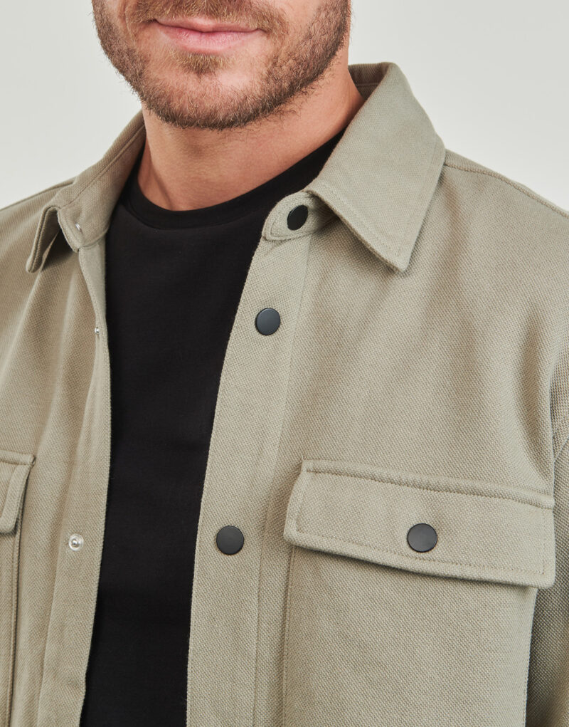 Chaqueta Selected SLHJACKIE SWEAT JACKET Verde Chaquetas Hombre - 5