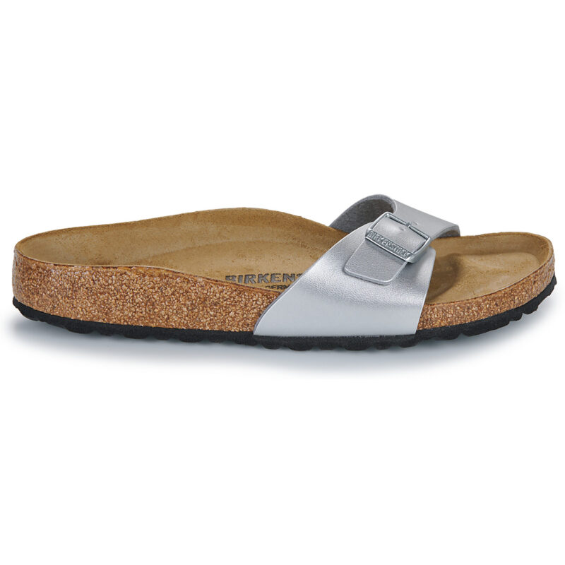 BIRKENSTOCK Madrid Birko-flor / Silver / Stretto Argento Ciabatta Donna - 2