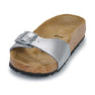 BIRKENSTOCK Madrid Birko-flor / Silver / Stretto Argento Ciabatta Donna - 3