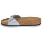 BIRKENSTOCK Madrid Birko-flor / Silver / Stretto Argento Ciabatta Donna - 4