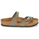 BIRKENSTOCK Mayari Birko-flor / Nubuck / Stone / Regular Grigio Ciabatta Donna - 2