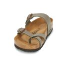 BIRKENSTOCK Mayari Birko-flor / Nubuck / Stone / Regular Grigio Ciabatta Donna - 3