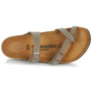 BIRKENSTOCK Mayari Birko-flor / Nubuck / Stone / Regular Grigio Ciabatta Donna - 6