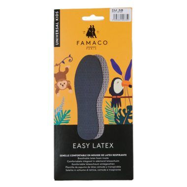 "Semelle fraîche chlorophylle homme T41-46 Nero - Accessori scarpe uomo Famaco, ideali per rinnovare il comfort delle tue calzature. Perfette per ogni stagione, queste solette migliorano il supporto e la traspirazione, garantendo un'esperienza di calzata ottimale."