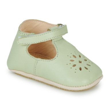 Ballerine ragazzo Easy Peasy MY LILLYP Verde, scarpe eco-friendly in cotone organico, ideali per la primavera e l'estate. Comfort e stile per i più piccoli, perfette per ogni occasione. Design alla moda e sostenibile per un look trendy.
