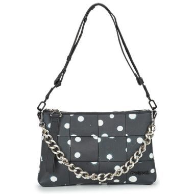Borsa a spalla donna Desigual  NEW SPLATTER DORTMUND MAXI  Nero Desigual 8445110510513