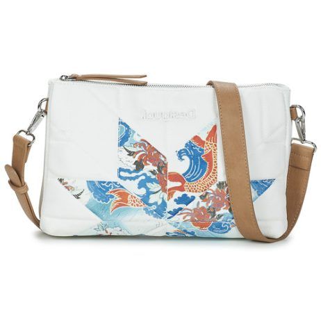 Borsa a tracolla donna Desigual  BOLS_WILD EASTER DORTMUND MAXI  Bianco Desigual 8445110262405