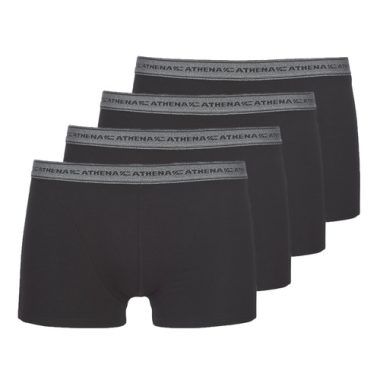 Boxer uomo Athena BASIC COTON neri, realizzati in puro cotone per un comfort ottimale. Ideali per l'uso quotidiano, questi boxer offrono una vestibilità perfetta e una sensazione di morbidezza sulla pelle. Perfetti per chi cerca intimo di qualità, versatilità e stile. Acquista ora il tuo boxer uomo Athena BASIC COTON nero per un look elegante e confortevole.