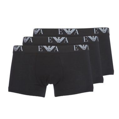 Boxer uomo Emporio Armani CC715-PACK DE 3 in nero, confezione da tre, perfetti per un comfort elegante e uno stile senza tempo. Ideali per l'uso quotidiano, questi boxer offrono una vestibilità ottimale e sono realizzati con materiali di alta qualità. Scopri il lusso e la raffinatezza del marchio Emporio Armani.
