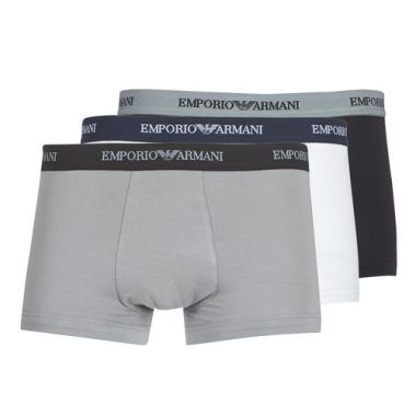 Boxer uomo Emporio Armani CC717-PACK DE 3 in nero, set da 3 pezzi, realizzati con materiali di alta qualità per comfort e stile. Perfetti per l’uso quotidiano, questi boxer offrono una vestibilità eccellente e un design elegante. Ideali per chi cerca un underwear di lusso e comfort. Disponibili su Outlet Scarpe Online.