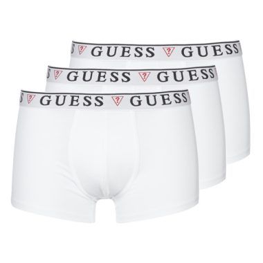 Boxer uomo Guess BRIAN BOXER TRUNK PACK X3 in bianco, set di tre, realizzati in tessuto morbido e confortevole, perfetti per ogni giorno. Acquista ora questi boxer alla moda e scopri il comfort e lo stile del noto marchio Guess.