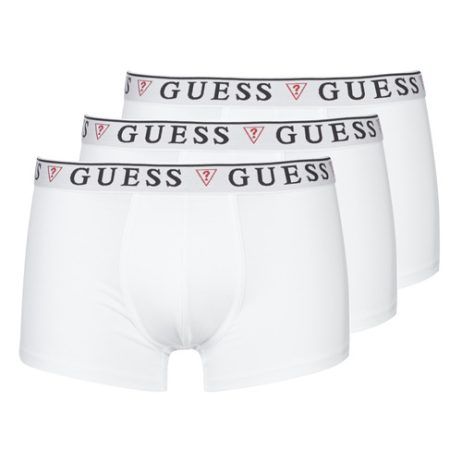 Boxer uomo Guess BRIAN BOXER TRUNK PACK X3 in bianco, set di tre, realizzati in tessuto morbido e confortevole, perfetti per ogni giorno. Acquista ora questi boxer alla moda e scopri il comfort e lo stile del noto marchio Guess.