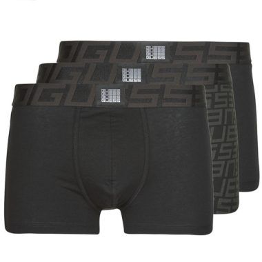 Boxer uomo Guess IDOL BOXER TRUNK PACK X3 in colore nero, confezione da tre pezzi. Comfort e stile uniti per un'ottima vestibilità. Ideali per l'uso quotidiano. Acquista ora i boxer Guess di alta qualità!