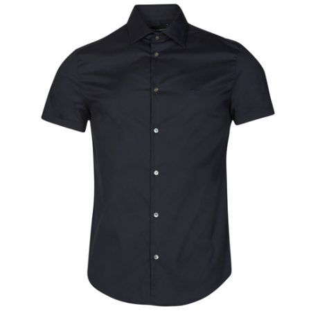 Camicia a maniche corte uomo Emporio Armani  8N1C91  Blu Emporio Armani 8056861498588
