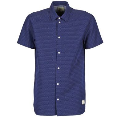 Camicia a maniche corte Uomo Suit DAN S Blu, moda estiva elegante, tessuto leggero, perfetta per occasioni informali e formali, disponibile in diverse taglie, stile contemporaneo, ideale per abbinamenti con pantaloni e shorts.