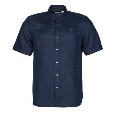 Camicia a maniche corte Uomo Timberland SS Mill River Linen Shirt Slim Marine, realizzata in lino di alta qualità, ideale per l'estate. Design elegante e comfort ottimale, perfetta per outfit casual e occasioni speciali. Acquista ora la vestibilità slim della camicia Timberland per un look fresco e raffinato.