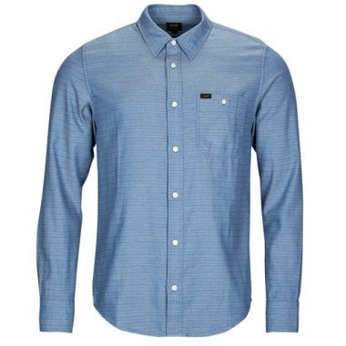 Camicia a maniche lunghe Uomo Lee LEESURE SHIRT Blu, elegante e versatile, ideale per outfit casual e formali. Realizzata in tessuto di alta qualità, offre comfort e stile. Perfetta per la primavera e l'autunno, adatta a ogni occasione. Parole chiave SEO: camicia uomo, camicia blu, camicia casual, moda uomo, Lee LEESURE SHIRT.